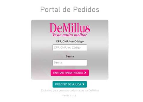 pedido de millus|Site DeMillus – Como acessar, cadastrar e começar a